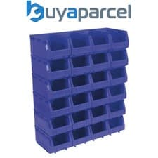Image of Sealey TPS324B Plastic Storage Bin 150 x 240 x 130mm, Blue - Pack of 24