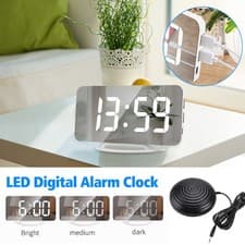 Image of Loud Alarm Clock for Heavy Sleepers, Digital Vibrating Alarms Clock  Dual USB