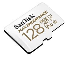 Image of SanDisk 128GB MAX Endurance microSDXC Card with Adapter for 128 GB, White