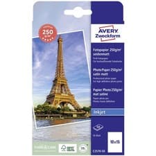 Image of Avery-Zweckform C2570-50 Photo paper Semi-gloss 10x15cm 250g/m² 50 sheets