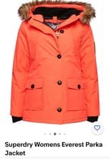 Image of Superdry Women's Everest Parka Jacket Size 10