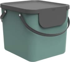 Image of Waste Bin 40L Waste Separation Container Indoor Recycling bin Rotho Albula Green