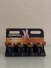Image of 4 X DURACELL D SIZE PLUS POWER ALKALINE BATTERIES LR20 MN1300 - LONG EXPIRY