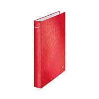 Image of Leitz WOW 2 D-Ring Binder A4 25mm Red (Pack of 10) 42410026