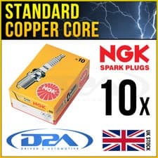 Image of 10x NGK BPR4FS 1127 Standard Spark Plug