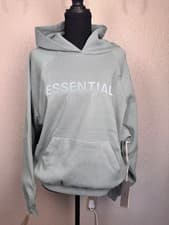 Image of fear of gods essentials hoodie raglan "Waffle" sycamore xxs