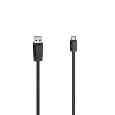 Image of Hama USB-C Cable USB-C Plug - USB-A Plug USB 3.2 Gen 1 5 Gbit/s 3m Black