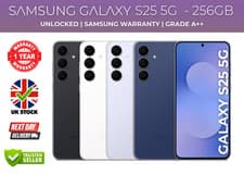 Image of Samsung Galaxy S25 256GB 6.2" Unlocked 5G SIM Free Phone UK Warranty - Grade A++