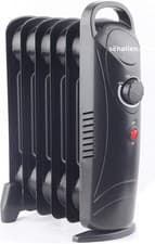 Image of Oil Heater Black Portable Electric Slim Oil Filled Radiator Heater - Adjustable