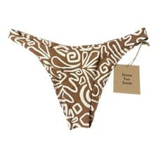 Image of Stone Fox Swim Luka Bikini Bottom in Rawhide Swirl Print XL NWT