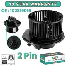 Image of HEATER BLOWER MOTOR FAN FOR AUDI VW SEAT SKODA 1K2819015 1K2819015C 2-PIN RHD