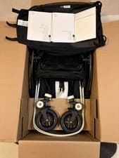 Image of Bugaboo Bee 5 Pram/Pushchair in black and aluminium with seat basket