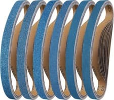 Image of Sanding Belt 25 x 762 mm, 10PCS Sander Belts 40/60/80/120/240/400 Grit for