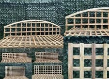 Image of Premier Square/Arched trellis  [Privacy/Standard Hole, 6", 1ft,2ft,3ft]Seconds