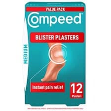 Image of Compeed Medium Size Blister Plasters, 12 Hydrocolloid Plasters, Foot Treatment,