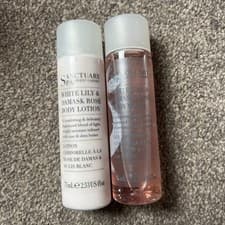 Image of Sanctuary Spa White Lily & Rose Body Wash and Body Wash. 75ml each NEW