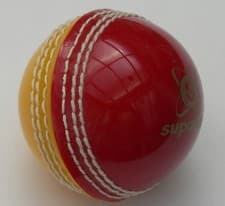 Image of Readers Supaball Training Cricket Ball (Red/Yellow, Youths) NEW