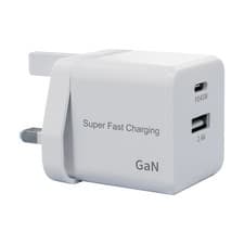 Image of 45W Wall Charger Power Adapter Dual Port USB C Fast Charging Travel Plug UK