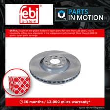 Image of 2x Brake Discs Pair Vented Front 340mm 39129 Febi Set 1K0615301AD 5Q0615301G New