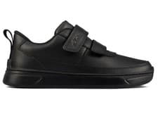 Image of Clarks Junior Vibrant Glow Shoes G Fit School Leather Black UK 11 H/EU 29.5