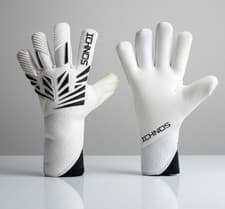 Image of HKN-V1 Skin-Fit GK Gloves White Pro 3D Silicone - Agile Negative Cut