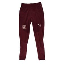 Image of Men's Football Training Pants Maroon 2024-2025 Man City Soccer Sport Bottoms