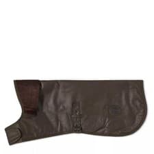Image of Barbour Matt Wax Dog Coat Olive