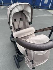 Image of Egg 3 Stroller With Changing Bag - Houndstooth Almond