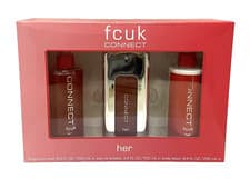 Image of FCUK CONNECT HER 250ML FRAGRANCE MIST + 100ML EDT + 250ML BODY LOTION GIFT SET