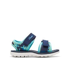Image of Clarks Boys,Girls,Kids Unisex Surfing Tide Toddler Navy Flat Sandals,Riptape