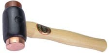 Image of Thor 214 Hammer Copper Hide Two Replaceable Faces Wood Handle Mallet 1.6Kg Size3