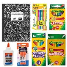 Image of NEW Back To School Supplies Essentials Bundle - 7 Pack