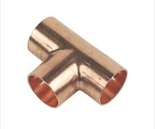 Image of 22mm end feed Equal Tee Pack Of 10