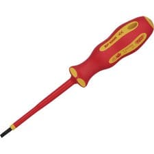 Image of Draper Expert Ergo Plus VDE Insulated Parallel Slotted Screwdriver 4mm 100mm