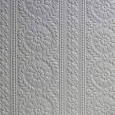 Image of Anaglypta White Blown Vinyl Embossed Textured Paintable Wallpaper 50+ Designs