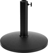 Image of 10KG PATIO SUN UMBRELLA BASE DURABLE PARASOL GARDEN STAND CEMENT ROUND BLACK