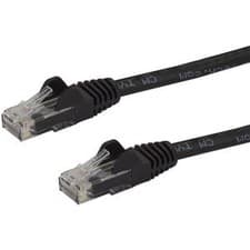 Image of Startech 50Cm Cat6 Ethernet Cable Black Snagless Gigabit 100W Poe Utp 650Mhz Cat