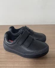Image of CLARKS ROCK PLAY T BLACK BOYS LEATHER SCHOOL SHOES SIZE UK7 H, EUR24, NEW