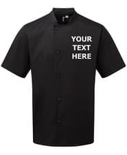 Image of Personalised Embroidered Chefs Jacket Printed Short Sleeve Long Sleeve Unisex