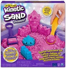 Image of Kinetic Sand Shimmer Sand Castle 454g Magic Sand Pink Glitter Coloured San