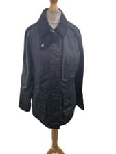 Image of NEW Barbour Beadnell Women's Regular Fit Waxed Cotton Jacket - Black - Size 10