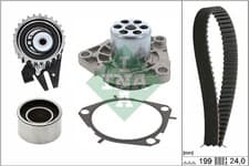 Image of WATER PUMP & TIMING BELT KIT INA 530 0625 30 FOR ALFA ROMEO,FIAT,LANCIA