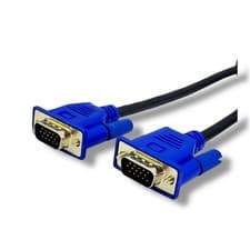Image of Pack Of 10 VGA To VGA 15 Pin Computer Display Cable Blue - Bundle