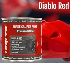 Image of Brushable Brake CALIPER PAINT High Temp 240°C RED GLOSS 250ml Top Brand