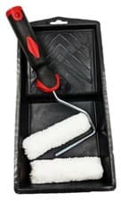 Image of Mini 4" Paint Roller Tray Set with Handle and Sleeve for Wall Painting