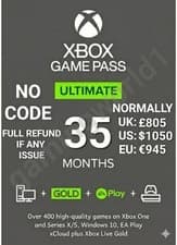 Image of Xbox Game Pass Ultimate 35 Months ๐ Global | Gold + EA Play | 0-2 Hour Delivery