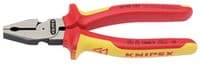 Image of Knipex 32015 180mm VDE Fully Insulated High Leverage Combination Pliers