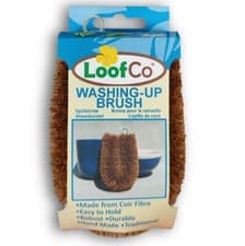 Image of LoofCo Washing-Up Brush Made From Coir Fibre, Easy To Hold, Hand Made, Robust