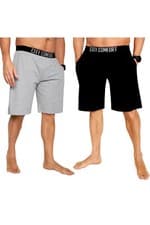 Image of City Comfort Mens Short Pants 2 Pack Shorts PJ Bottoms Loungewear Nightwear