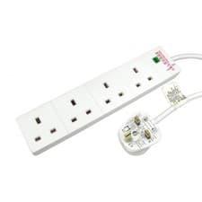 Image of Newlink Surge Protected 4 Port UK Power Extension Lead - 5 Metres